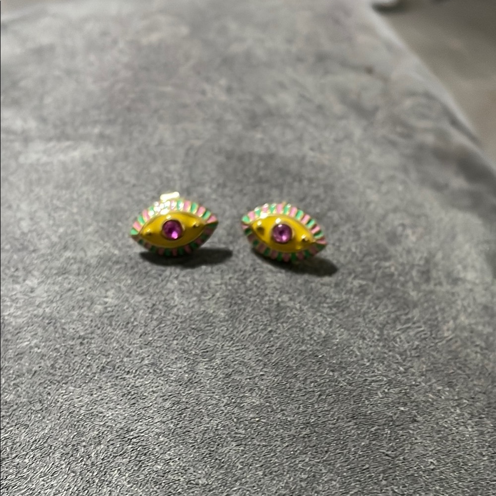 RAMLA Colorful Eye-Shaped Earrings